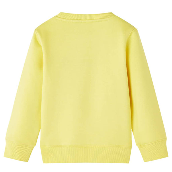 Kinder-Sweatshirt Hellgelb 104