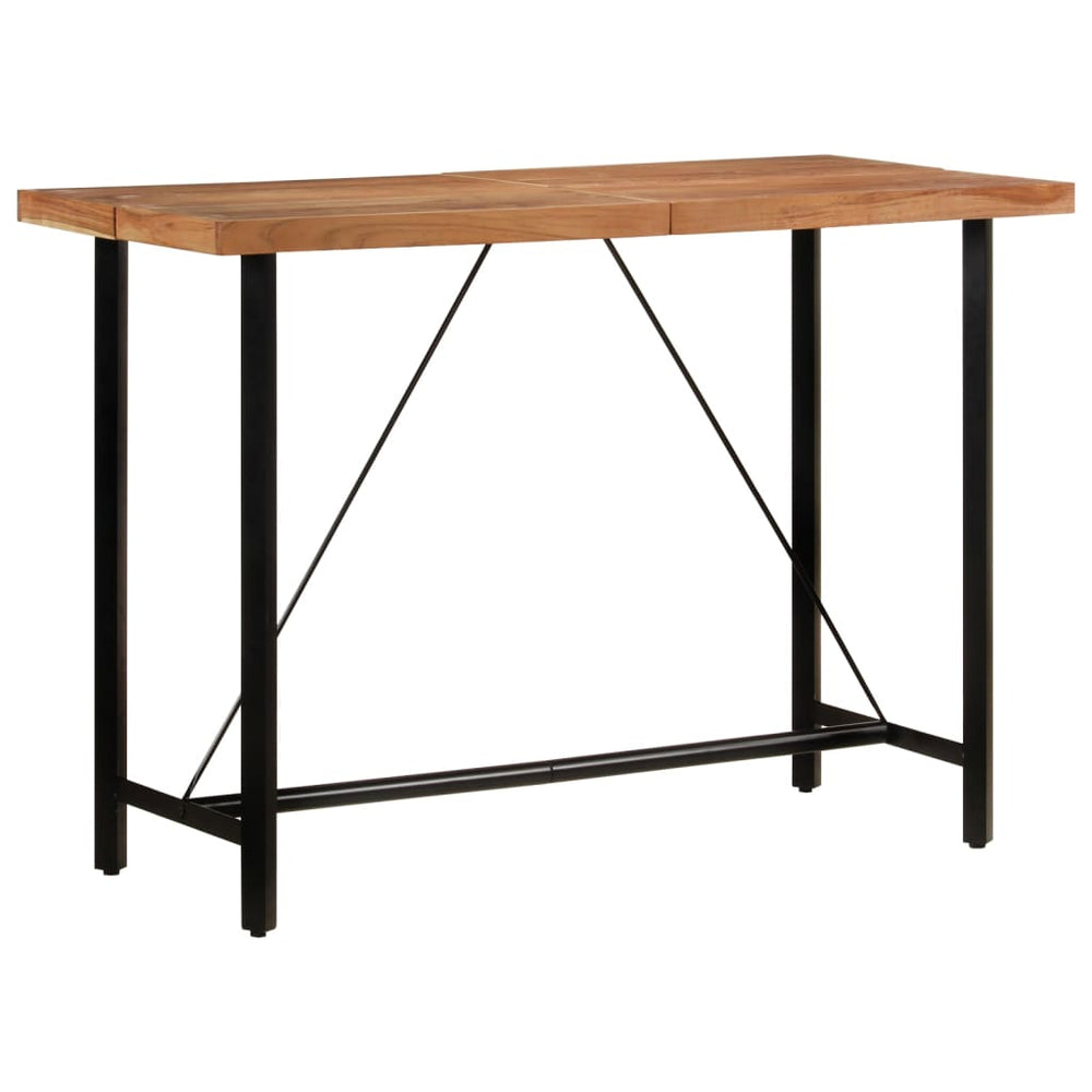Akazie Bartisch mit Eisengestell, 150 cm