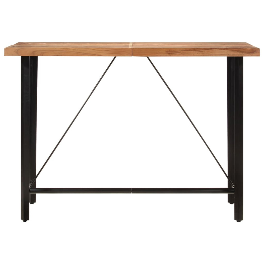 Akazie Bartisch mit Eisengestell, 150 cm