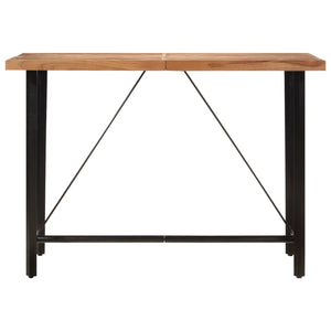 Akazie Bartisch mit Eisengestell, 150 cm