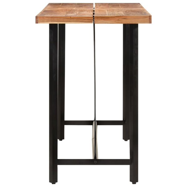 Akazie Bartisch mit Eisengestell, 150 cm