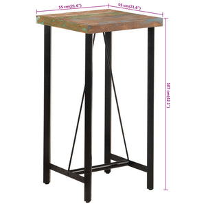 Altholz Bartisch mit Eisengestell