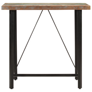 Bartisch Altholz Massiv und Eisen 110x55 cm