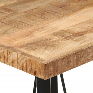 Bartisch Mango Massivholz & Eisen 55x55 cm
