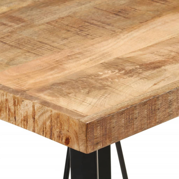 Bartisch Mango Massivholz & Eisen 55x55 cm