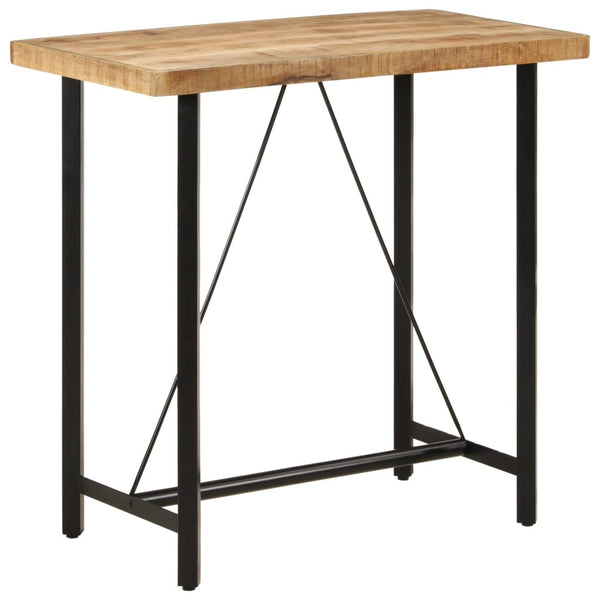Massivholz Bartisch Mango & Eisen 110cm