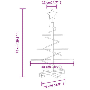 Weihnachtsbaum aus Holz 75cm