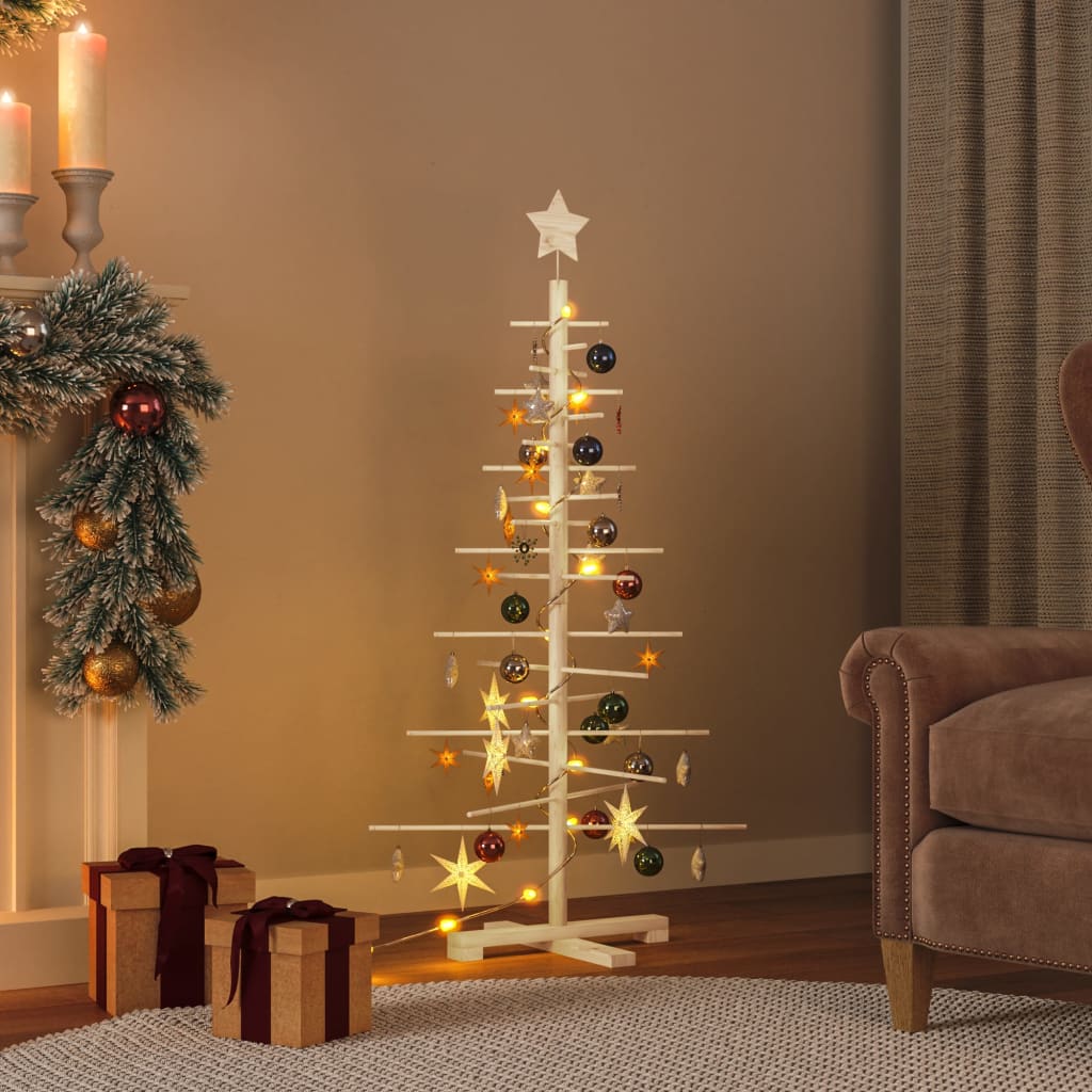 Holz Weihnachtsbaum 125cm Kiefer zum Schmücken