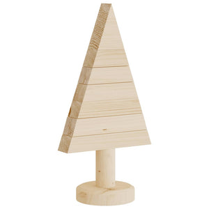 2er Set Deko-Weihnachtsbäume aus Kiefernholz