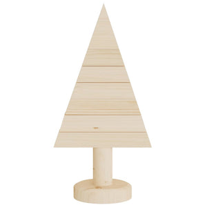 2er Set Deko-Weihnachtsbäume aus Kiefernholz