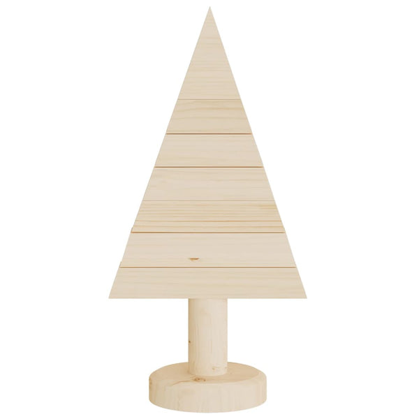 2er Set Deko-Weihnachtsbäume aus Kiefernholz