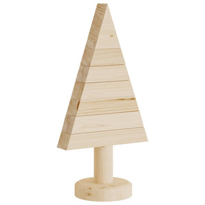 2er Set Deko-Weihnachtsbäume aus Kiefernholz