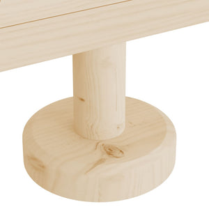 2er Set Deko-Weihnachtsbäume aus Kiefernholz