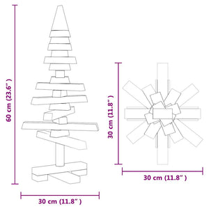 Holz Weihnachtsbaum 60cm Kiefer Massivholz