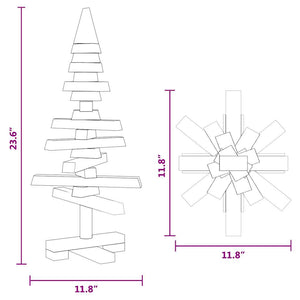 Holz Weihnachtsbaum 60cm Kiefer Massivholz