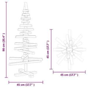 Holz Weihnachtsbaum 90cm Kiefer