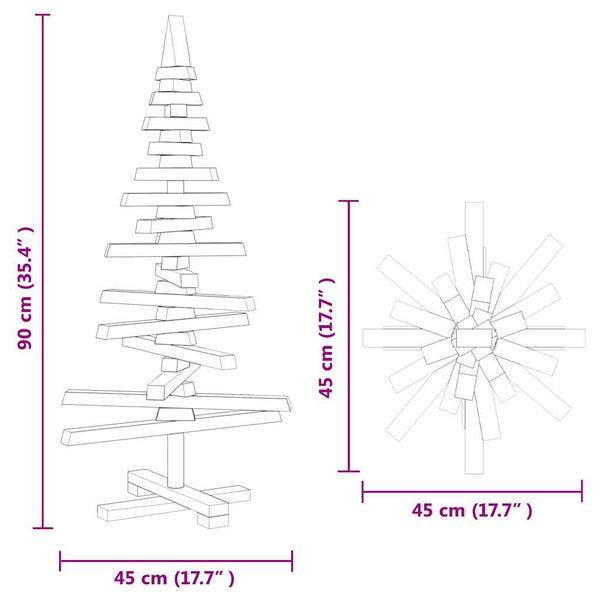 Holz Weihnachtsbaum 90cm Kiefer