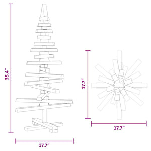 Holz Weihnachtsbaum 90cm Kiefer