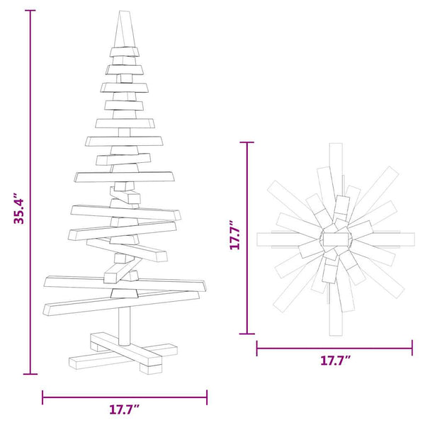 Holz Weihnachtsbaum 90cm Kiefer