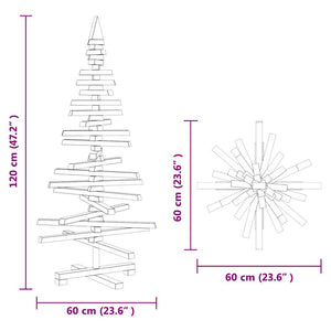 Holz Weihnachtsbaum 120cm Kiefer Massiv