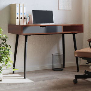 Computertisch Braun mit Schublade 110x50 cm
