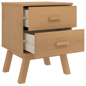 Nachttisch Kiefer Massivholz Braun