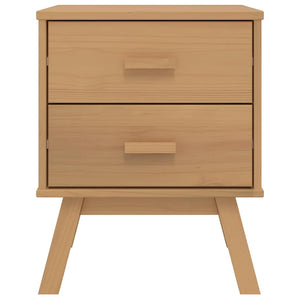 Nachttisch Kiefer Massivholz Braun