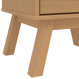 Nachttisch Kiefer Massivholz Braun