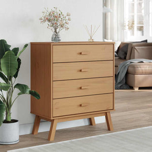 Brauner Kiefer Schubladenschrank