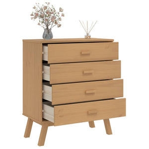 Brauner Kiefer Schubladenschrank