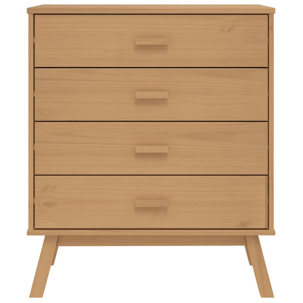 Brauner Kiefer Schubladenschrank