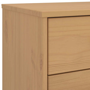 Brauner Kiefer Schubladenschrank