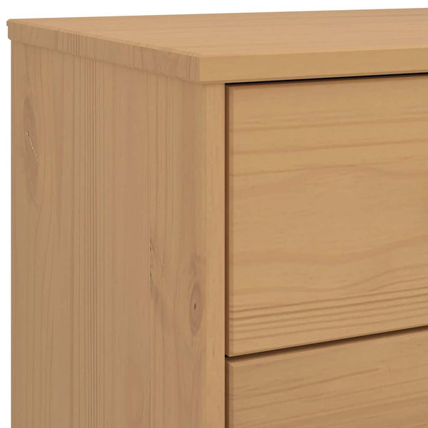 Brauner Kiefer Schubladenschrank