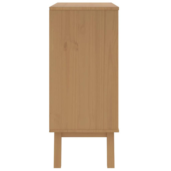 Schubladenschrank OLDEN Kiefer Massivholz Grau Braun