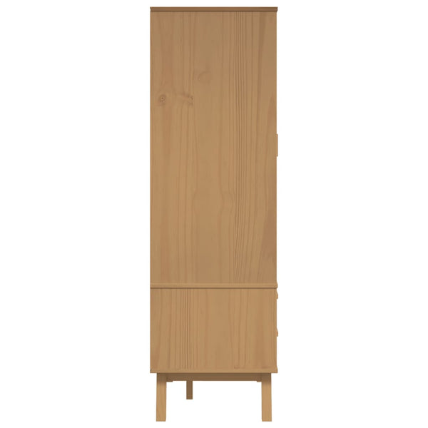 Kleiderschrank Kiefer Massivholz Braun 172cm