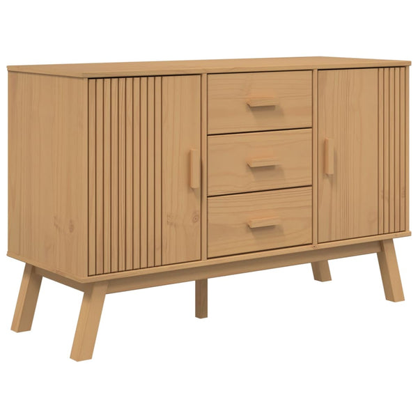 Sideboard OLDEN Braun Kiefer Massivholz