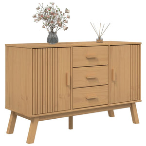 Sideboard OLDEN Braun Kiefer Massivholz