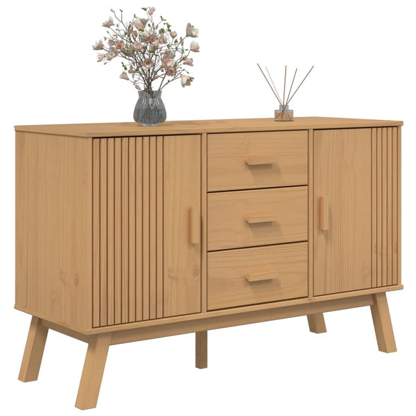 Sideboard OLDEN Braun Kiefer Massivholz