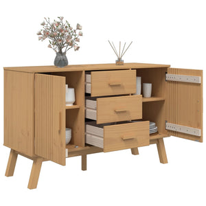 Sideboard OLDEN Braun Kiefer Massivholz