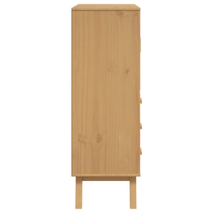 Highboard OLDEN Braun Kiefer Massivholz 85x125 cm