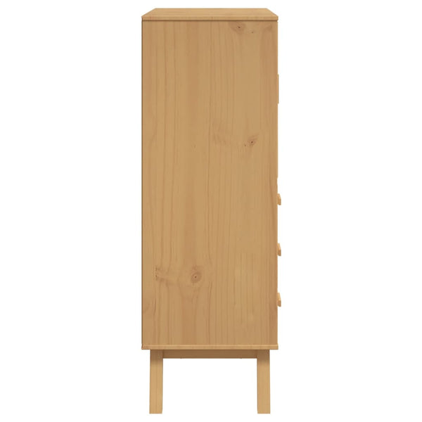 Highboard OLDEN Braun Kiefer Massivholz 85x125 cm