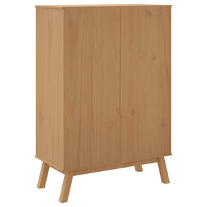Highboard OLDEN Braun Kiefer Massivholz 85x125 cm