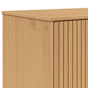 Highboard OLDEN Braun Kiefer Massivholz 85x125 cm