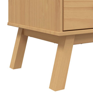 Highboard OLDEN Braun Kiefer Massivholz 85x125 cm