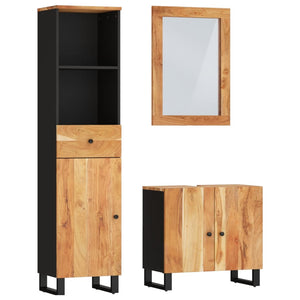 vidaXL Ensemble de meubles de salle de bain 3 pcs Bois d'acacia massif