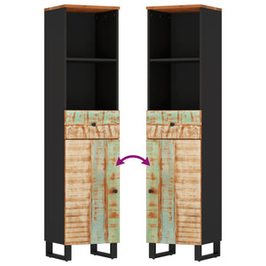 vidaXL 3-Piece Bathroom Furniture Set Solid Reclaimed Wood