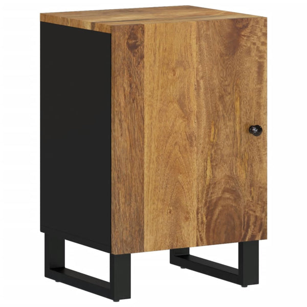 vidaXL 4-Piece Solid Mango Wood Bathroom Furniture Set