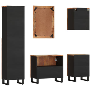 vidaXL Ensemble de meubles de salle de bain 5 pcs Bois de récupération massif