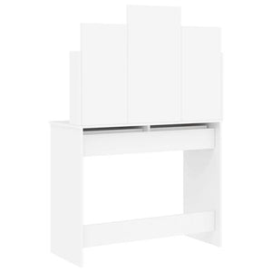 Schminktisch mit Spiegel, Weiß, 96 cm