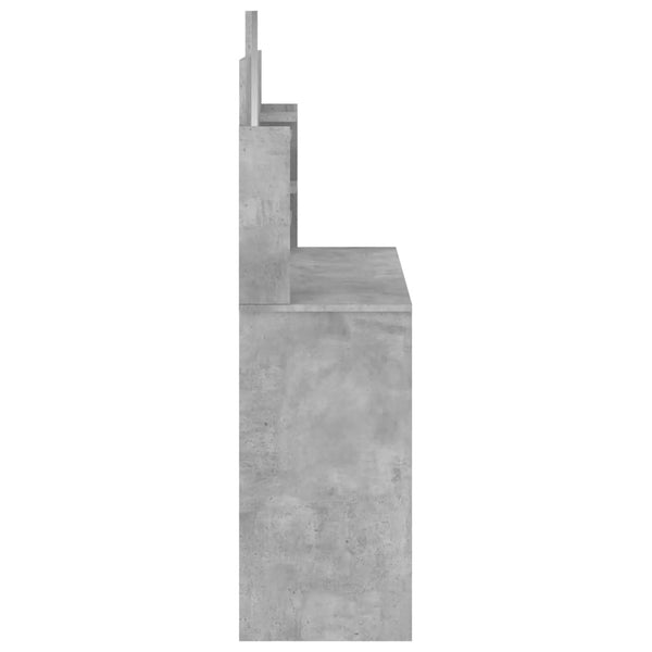 Schminktisch mit Spiegel Betongrau 96 cm